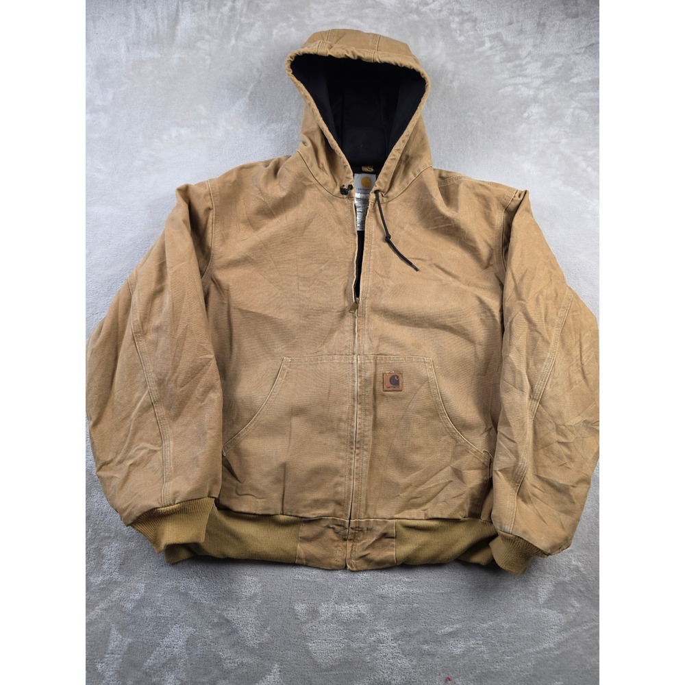 Vintage Carhartt J25 CML Active Jacket Men 2XL Thermal Lined Canvas Workwear Y2K